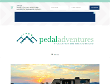 Tablet Screenshot of pedaladventures.com